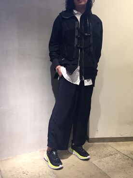 「半袖シャツ」｜「アイテム（ブルゾン）」を使った、yk@さん（メンズ・178cm）の夏コーディネート