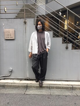 「OURET（オーレット）のアイテム（トップス）」を使った、yk@さん（メンズ・178cm）の秋コーディネート
