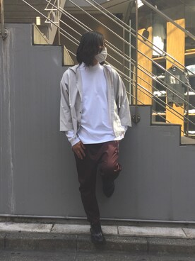 「OURET（オーレット）のアイテム（トップス）」を使った、yk@さん（メンズ・178cm）の秋コーディネート