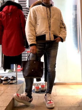 「B'2nd（ビーセカンド）のアイテム（バッグ）」を使った、yk@さん（メンズ・178cm）の秋コーディネート