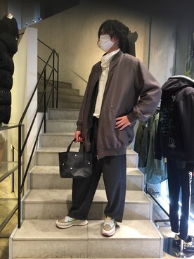 「B'2nd（ビーセカンド）のアイテム（バッグ）」を使った、yk@さん（メンズ・178cm）の秋コーディネート