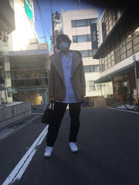「B'2nd（ビーセカンド）のアイテム（バッグ）」を使った、yk@さん（メンズ・178cm）の秋コーディネート