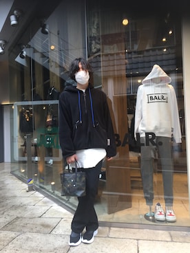 「B'2nd（ビーセカンド）のアイテム（バッグ）」を使った、yk@さん（メンズ・178cm）の秋コーディネート