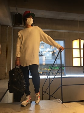 「OURET（オーレット）のアイテム（パンツ）」を使った、yk@さん（メンズ・178cm）の秋コーディネート