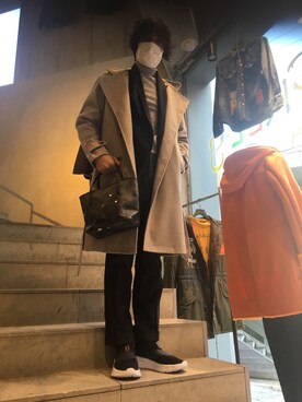 「B'2nd（ビーセカンド）のアイテム（バッグ）」を使った、yk@さん（メンズ・178cm）の秋コーディネート