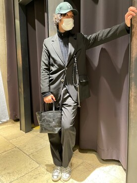 「B'2nd（ビーセカンド）のアイテム（バッグ）」を使った、yk@さん（メンズ・178cm）の冬コーディネート