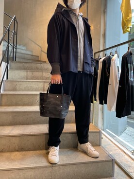 「B'2nd（ビーセカンド）のアイテム（バッグ）」を使った、yk@さん（メンズ・178cm）の冬コーディネート