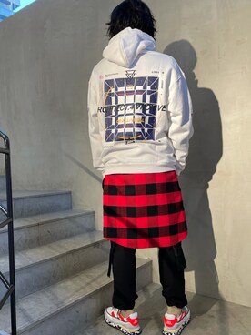 「B'2nd（ビーセカンド）のアイテム（パーカー）」を使った、yk@さん（メンズ・178cm）の冬コーディネート