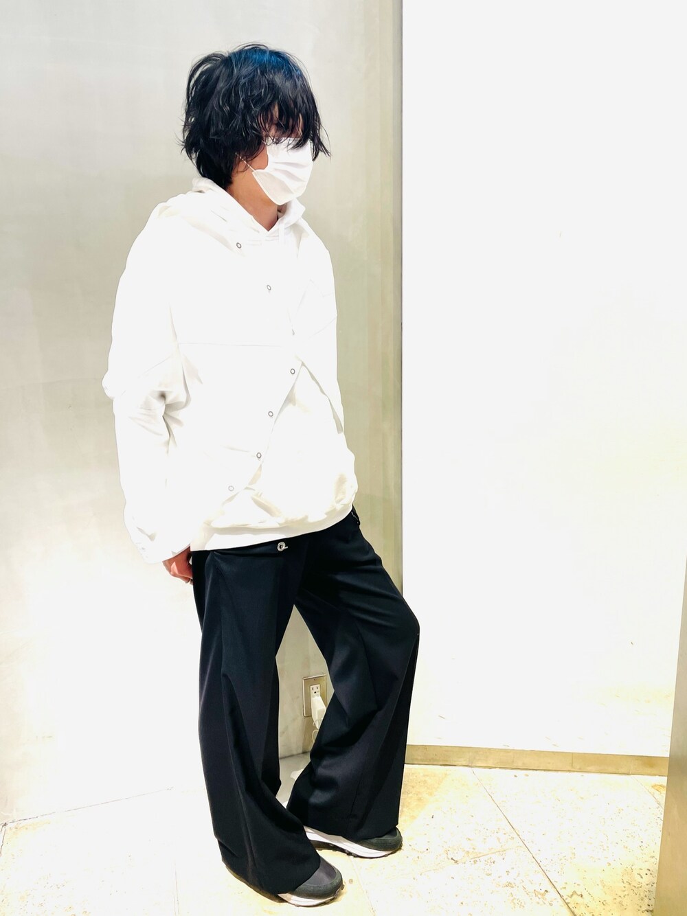 パンツ TAAKK 20aw BELL BOTTOMS JERSEY black arc-shirring-pants-apa791m-