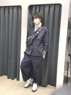 「B'2nd（ビーセカンド）のアイテム（バッグ）」を使った、yk@さん（メンズ・178cm）の冬コーディネート