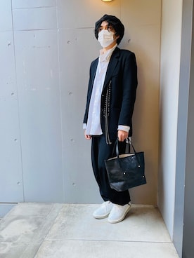 「B'2nd（ビーセカンド）のアイテム（バッグ）」を使った、yk@さん（メンズ・178cm）の冬コーディネート