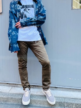 「MESS THE MAN.（メスザマン）のアイテム」を使った、y@さん（メンズ・178cm）の春コーディネート