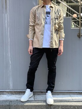 「MESS THE MAN.（メスザマン）のアイテム」を使った、y@さん（メンズ・178cm）の春コーディネート