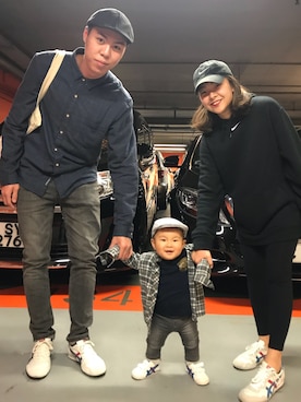 「PULL&BEAR（プルアンドベア）のアイテム」を使った、HEIBOY_KSAさん（キッズ・70cm）の春コーディネート