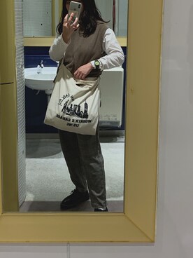「Crisp（クリスプ）のアイテム（アナログ腕時計）」を使った、kishi14さん（レディース・156cm）の秋コーディネート