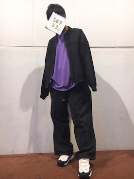 「アイテム（バングル/リストバンド）」を使った、YU-さん（メンズ・182cm・20代）の秋コーディネート