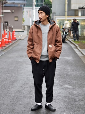 「68&brothers（シックスティエイトアンドブラザーズ）のアイテム」を使った、68&BROTHERS TOKYO STAFFさん（メンズ・171cm）の冬コーディネート