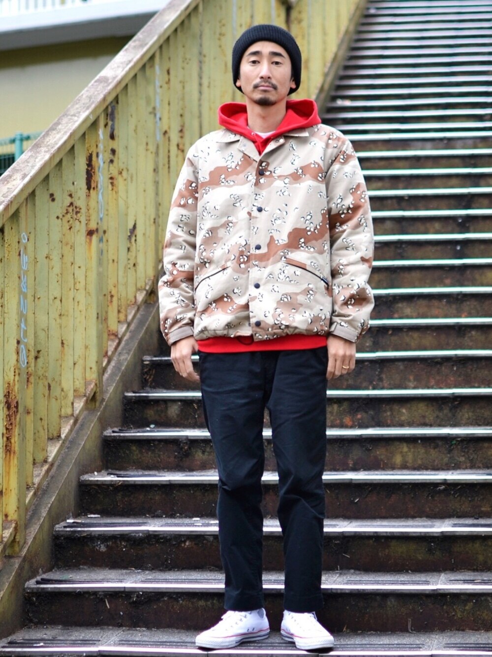 68&BROTHERS TOKYO STAFFさんの「Coach Jacket Quilt Lining（68&brothers）」を使ったコーディネート
