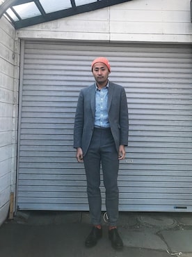 「アイテム（ニットキャップ/ビーニー）」を使った、リューマさん（メンズ・170cm・20代）の春コーディネート