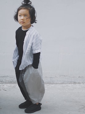 「Yeezy（イージー）のアイテム」を使った、bonnie小卷卷さん（キッズ・92cm）の夏コーディネート