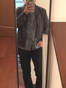 「HVC（エイチブイシー）のアイテム（パンツ）」を使った、あっしーさん（メンズ・177cm）の春コーディネート