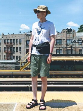 「hat」｜Taichiさん（メンズ・180cm）の夏コーディネート
