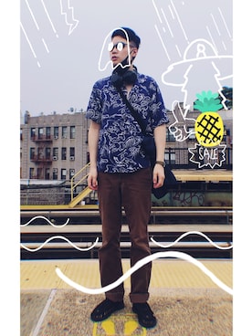 「hawaii」｜Taichiさん（メンズ・180cm）の夏コーディネート