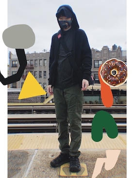 「LOQI（ローキー）のアイテム」を使った、Taichiさん（メンズ・180cm）の秋コーディネート