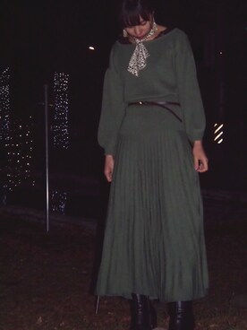 「frames RAY CASSIN（フレームスレイカズン）のアイテム（スカート）」を使った、yre.kさん（レディース・160cm）の秋コーディネート