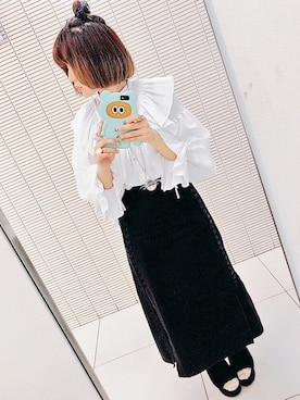 「あちゃちゅむ」｜「アイテム（アクセサリー）」を使った、🦋さん（レディース・154cm）の秋コーディネート