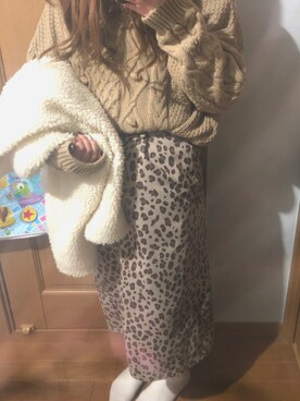 「earth（アース）のアイテム（ジャケット/アウター）」を使った、umiさん（レディース・161cm）の冬コーディネート