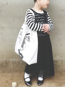 りりぃ。さん（キッズ・100cm）の冬コーディネート