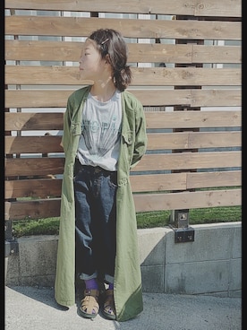 「SHAKA（シャカ）のアイテム」を使った、りりぃ。さん（キッズ・127cm）の冬コーディネート
