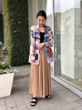 上中（kaminaka）さん（レディース・158cm）の夏コーディネート