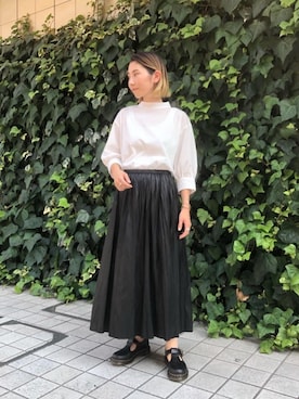 「FARIS（ファリス）のアイテム」を使った、上中（kaminaka）さん（レディース・158cm）の夏コーディネート