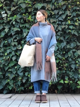 上中（kaminaka）さん（レディース・158cm）の冬コーディネート