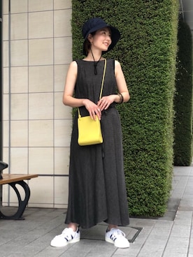 「THE NORTH FACE（ザノースフェイス）の＜THE NORTH FACE＞HIKE BLOOM ハット ◆（ハット）」を使った、上中（kaminaka）さん（レディース・158cm）の春コーディネート