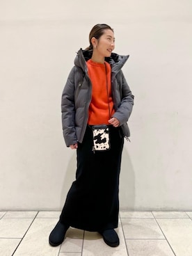 「DESCENTE ALLTERRAIN（デサント　オルテライン）のアイテム（ジャケット/アウター）」を使った、上中（kaminaka）さん（レディース・158cm）の冬コーディネート