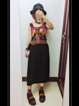 「Kinfolk（キンフォーク）のアイテム」を使った、ミナミさん（レディース・155cm）の夏コーディネート