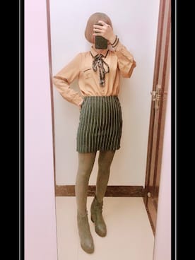 「あつい！！」｜ミナミさん（レディース・155cm）の春コーディネート