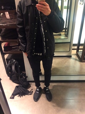 「アイテム（ナイロンジャケット）」を使った、daisukeさん（メンズ・179cm・30代）の冬コーディネート
