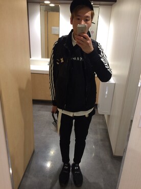 「アイテム（ジャージ）」を使った、daisukeさん（メンズ・178cm・30代）の春コーディネート