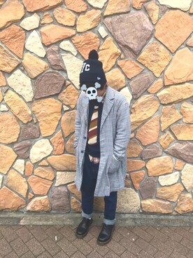 「Ne-net（ネネット）のアイテム（ジャケット/アウター）」を使った、ハマーさん（メンズ・163cm）の春コーディネート