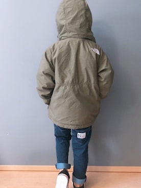 「ノースフェイス」｜「アイテム（その他アウター）」を使った、☆dai★さん（キッズ・110cm）の秋コーディネート