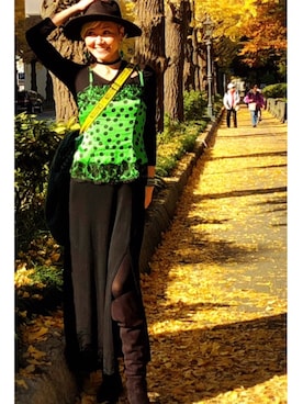 「FR2（エフアールツー）のアイテム（バッグ）」を使った、naoさん（レディース・170cm）の秋コーディネート