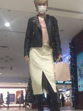 「MICHAEL KORS（マイケルコース）のアイテム（ジャケット/アウター）」を使った、naoさん（レディース・170cm）の冬コーディネート