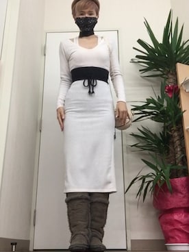 「バスケットボールバッグ」｜naoさん（レディース・170cm）の冬コーディネート