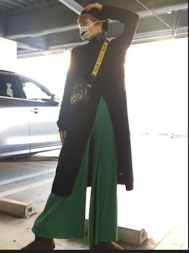 「FR2（エフアールツー）のアイテム（バッグ）」を使った、naoさん（レディース・170cm）の冬コーディネート