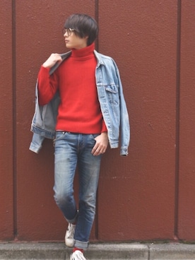 「ONE STAR」｜橋本裕太さん（メンズ・180cm）の冬コーディネート