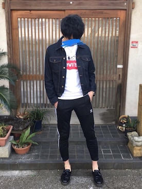 「adidas Originals（アディダスオリジナルス）のadidas Originals BECKENBAUER TRACK PANTS / cw1269 / cw1270（その他パンツ）」を使った、かずきさん（メンズ・182cm）の冬コーディネート